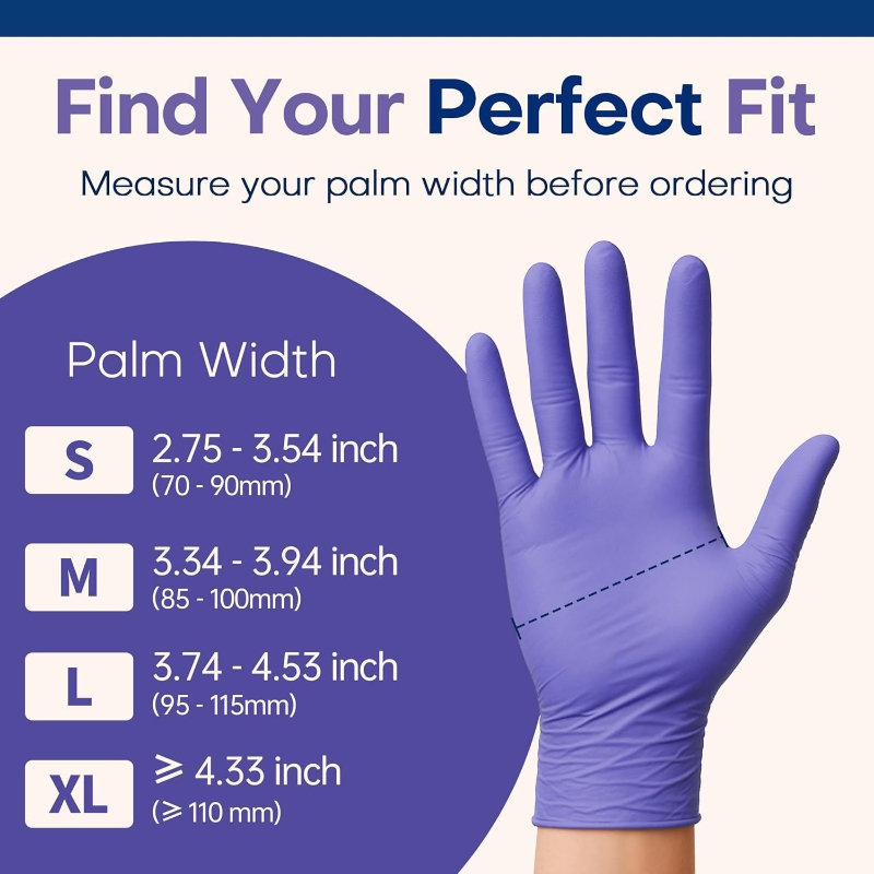 50/100pcs Purple Nitrile Glove - Exam Glove Nitrile recension och pris
