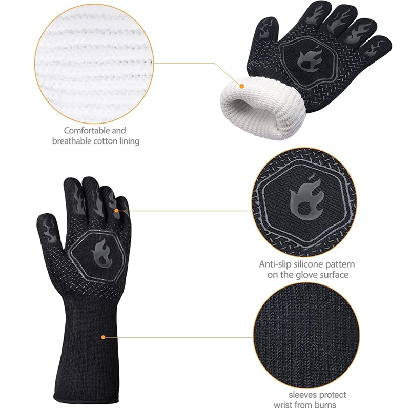 1 Pair Oven Gloves, Oven Mitts - Heat Resistant Glove recension och pris
