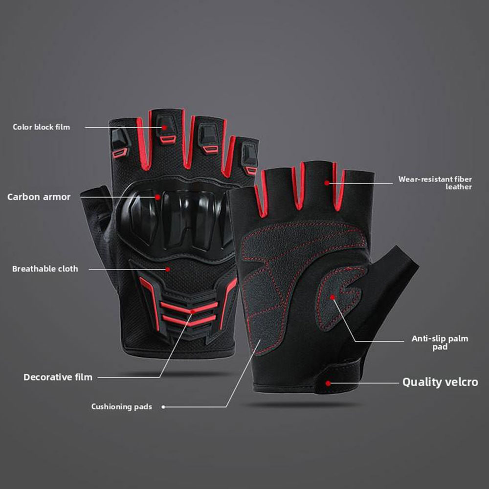 Breathable Motorcycle Gloves S - Cycling Glove Padded recension och pris