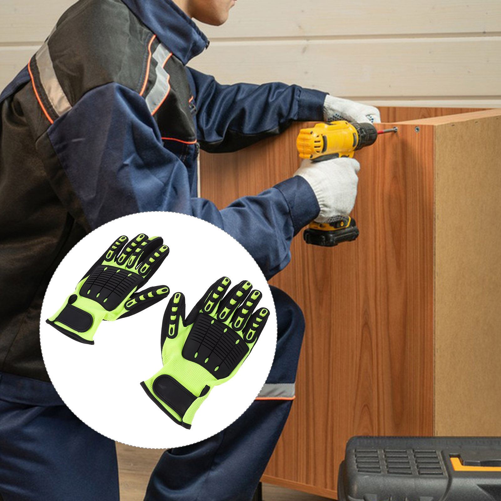 1Pair Heavy Duty Gardening Glo - Work Glove Impact recension och pris