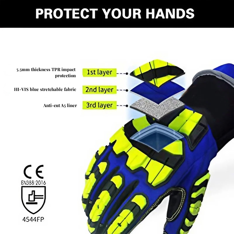 XYEHS ANSI CUT A5 Rescue Extri - Work Glove Impact recension och pris