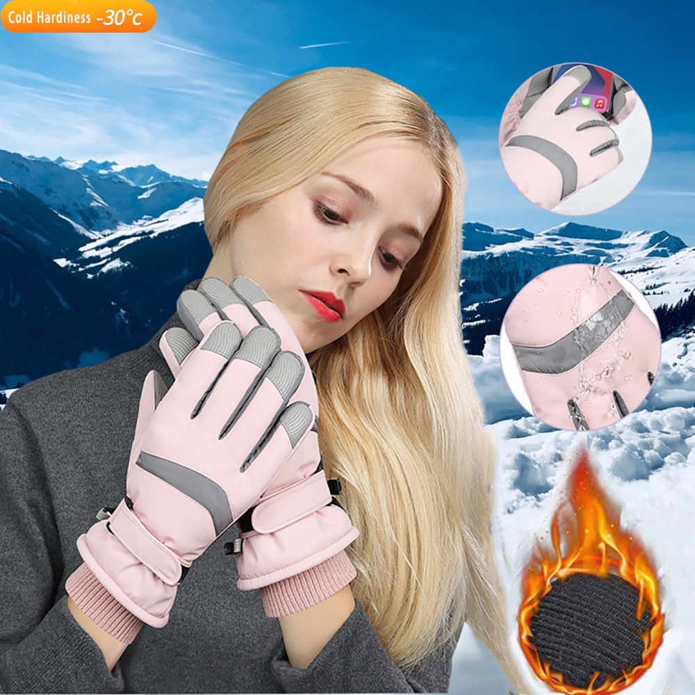 YANBIGUO Ski Gloves Winter Glo - Ski Glove Waterproof recension och pris