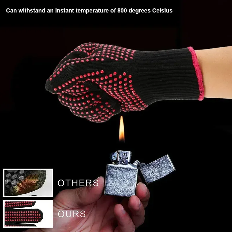 1 Pair Non-Slip Silicone BBQ G - Oven Mitt Silicone recension och pris