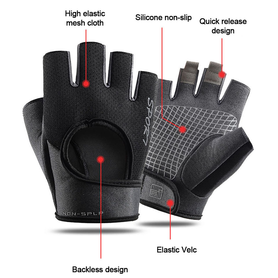 Cycling Sport Half Finger Glov - Workout Glove Gym recension och pris