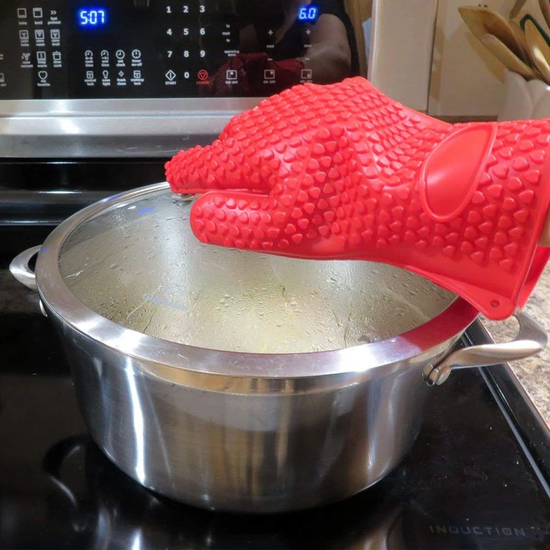 BBQ Silicone Grilling gloves B - Oven Mitt Silicone recension och pris