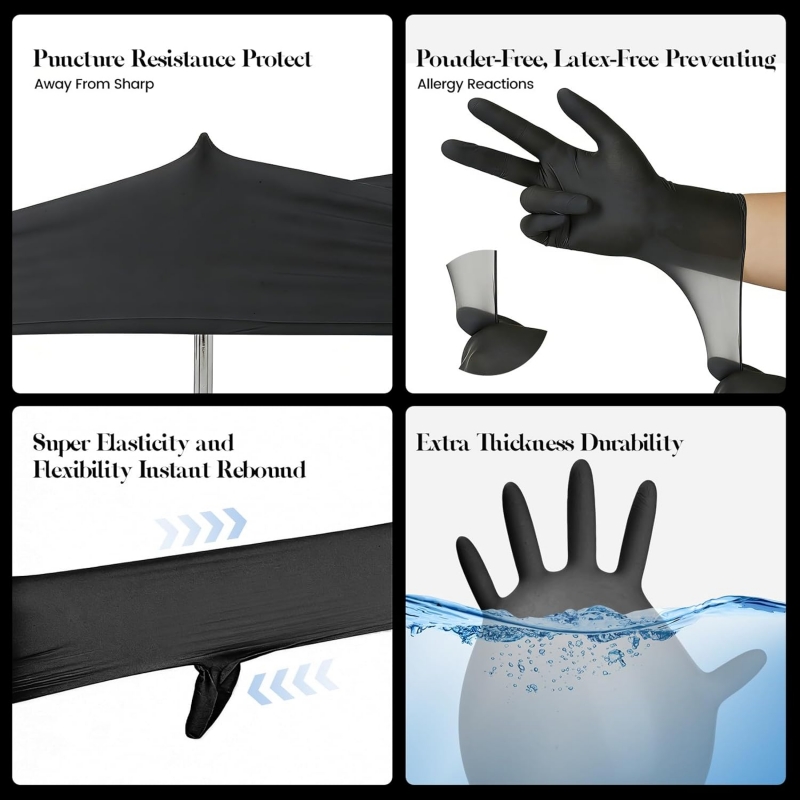 Kids Black Nitrile Disposable  - Latex Disposable Glove recension och pris